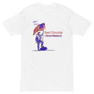 Red County Blue Nation - Men’s premium heavyweight tee