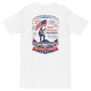 America 250 Year Celebration - Men’s premium heavyweight tee